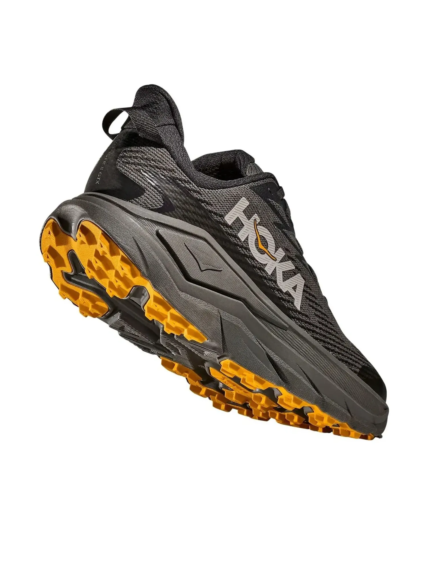 Кроссовки HOKA ONE ONE Challenger 8 GTX 'Asphalt Grey Varsity Yellow' — изображение 5 из 6, серый