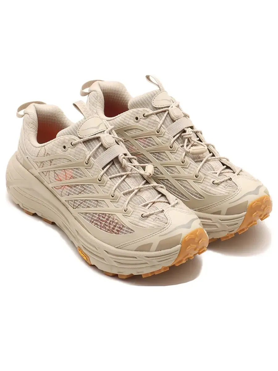 Кроссовки HOKA ONE ONE x atmos Mafate Three 2 Grid JP 'Linen' — изображение 3 из 6, бежевый
