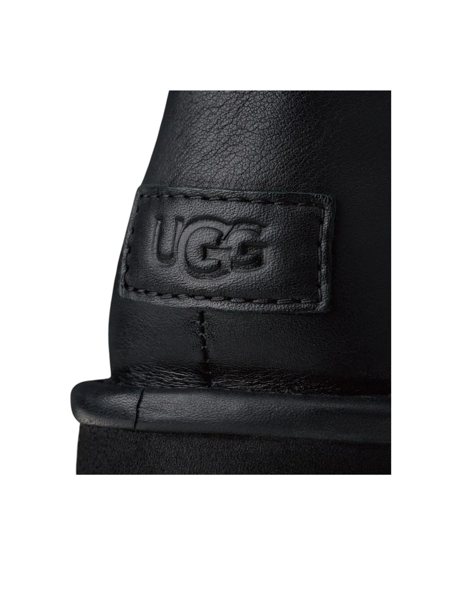 Угги (WMNS) UGG Esmee Leather Boot-Snow 'Black' — изображение 4 из 6, черный