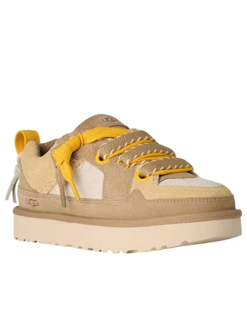 Угги (WMNS) UGG Lo Lowmel Biarritz 'Mustard Seed' — изображение 2 из 5, бежевый