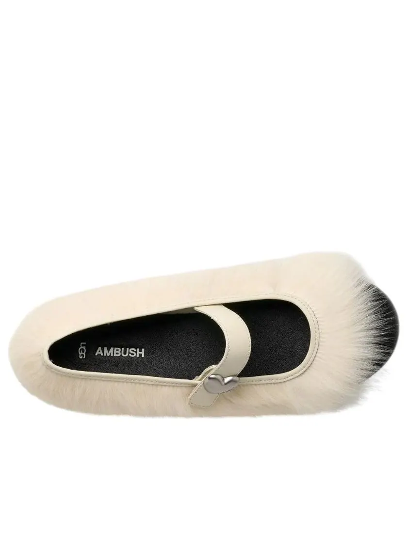 (WMNS) UGG x AMBUSH Mary Jane 'White' — изображение 4 из 5, белый/черный