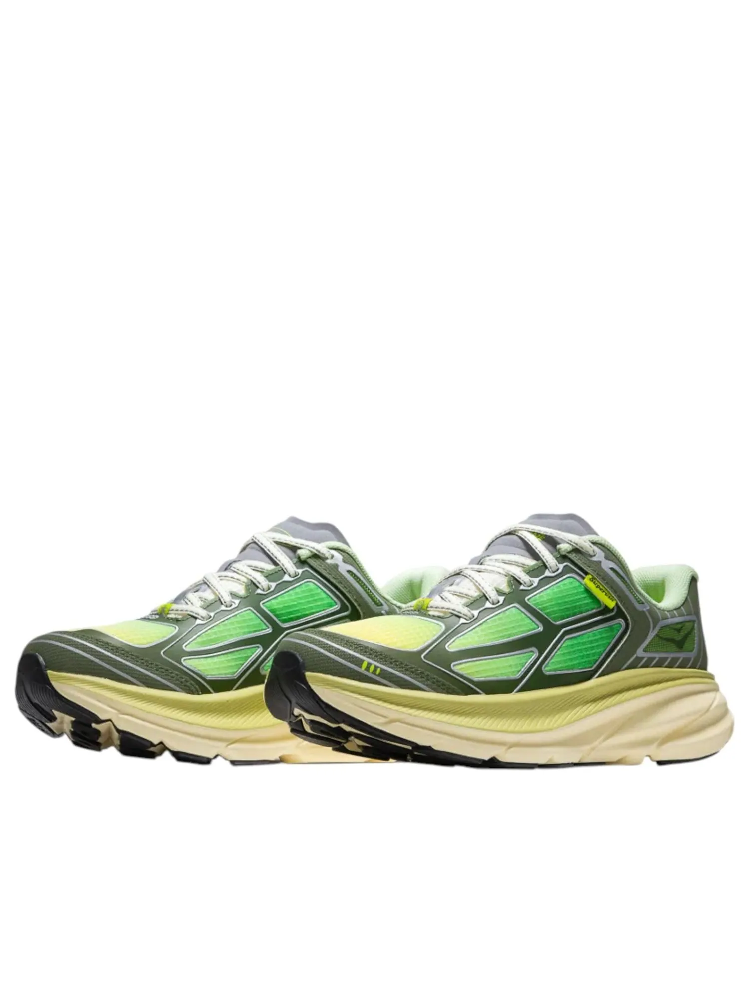 Hoka One One Clifton One9 'Supervsn Green Flash' — изображение 2 из 5, зеленый