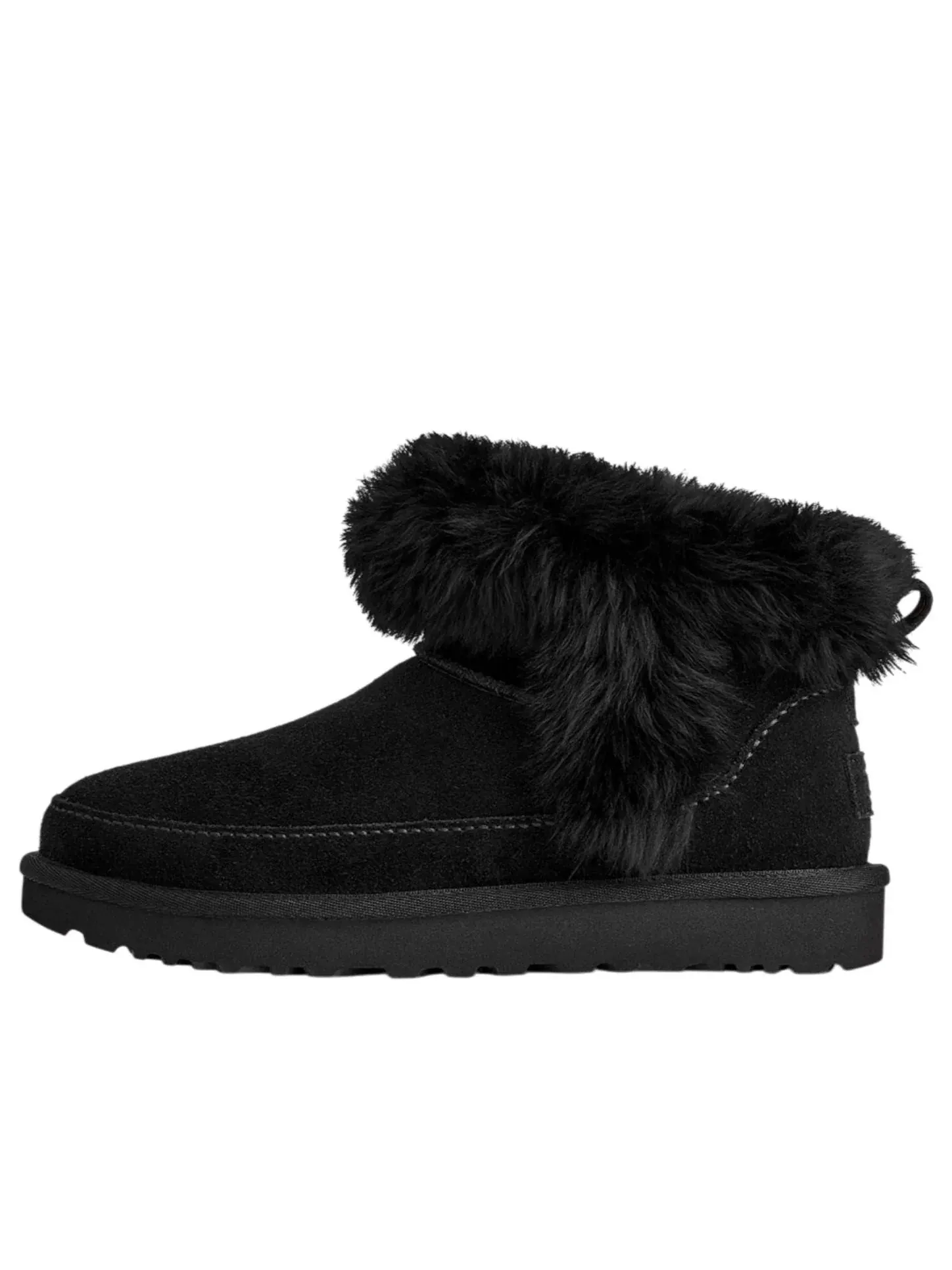 Сапоги (WMNS) UGG Classic Ultra Mini Chalet 'Black' — изображение 1 из 5, черный