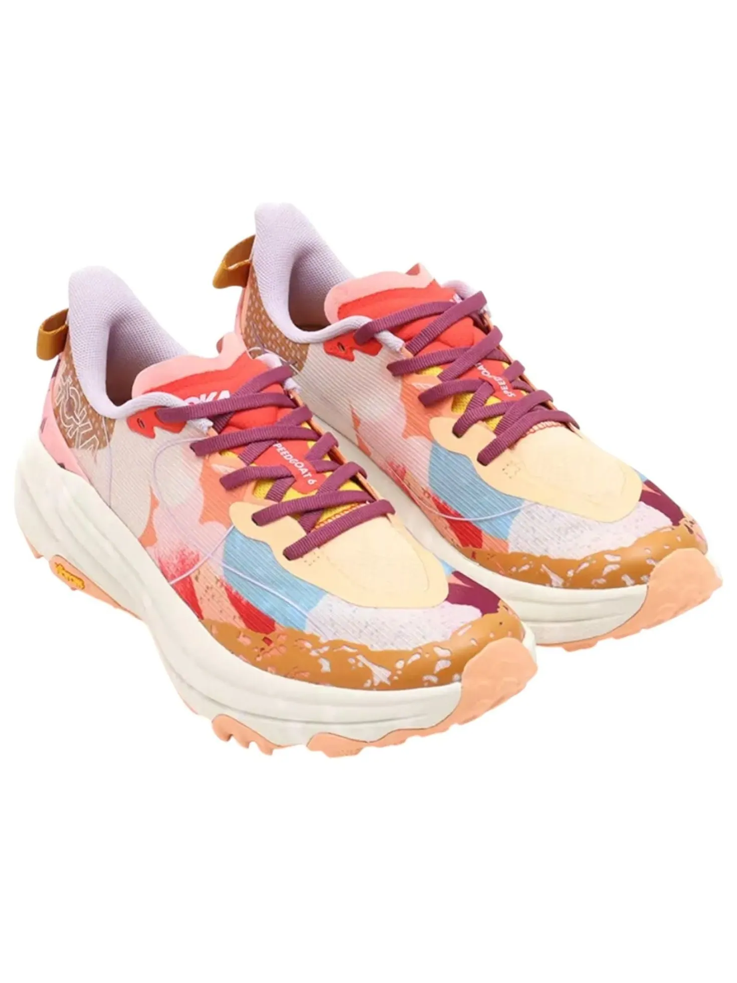 Hoka One One x Studio Proba Speedgoat 6 'Cadmium Orange Whiper Green' — изображение 2 из 5, оранжевый/зеленый