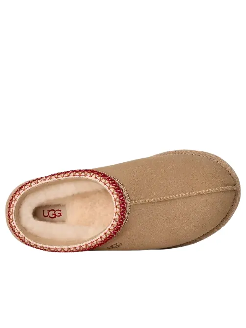 (WMNS) Тапочки UGG Tasman II 'Sand Dark Cherry' — изображение 3 из 5, песочный/темный