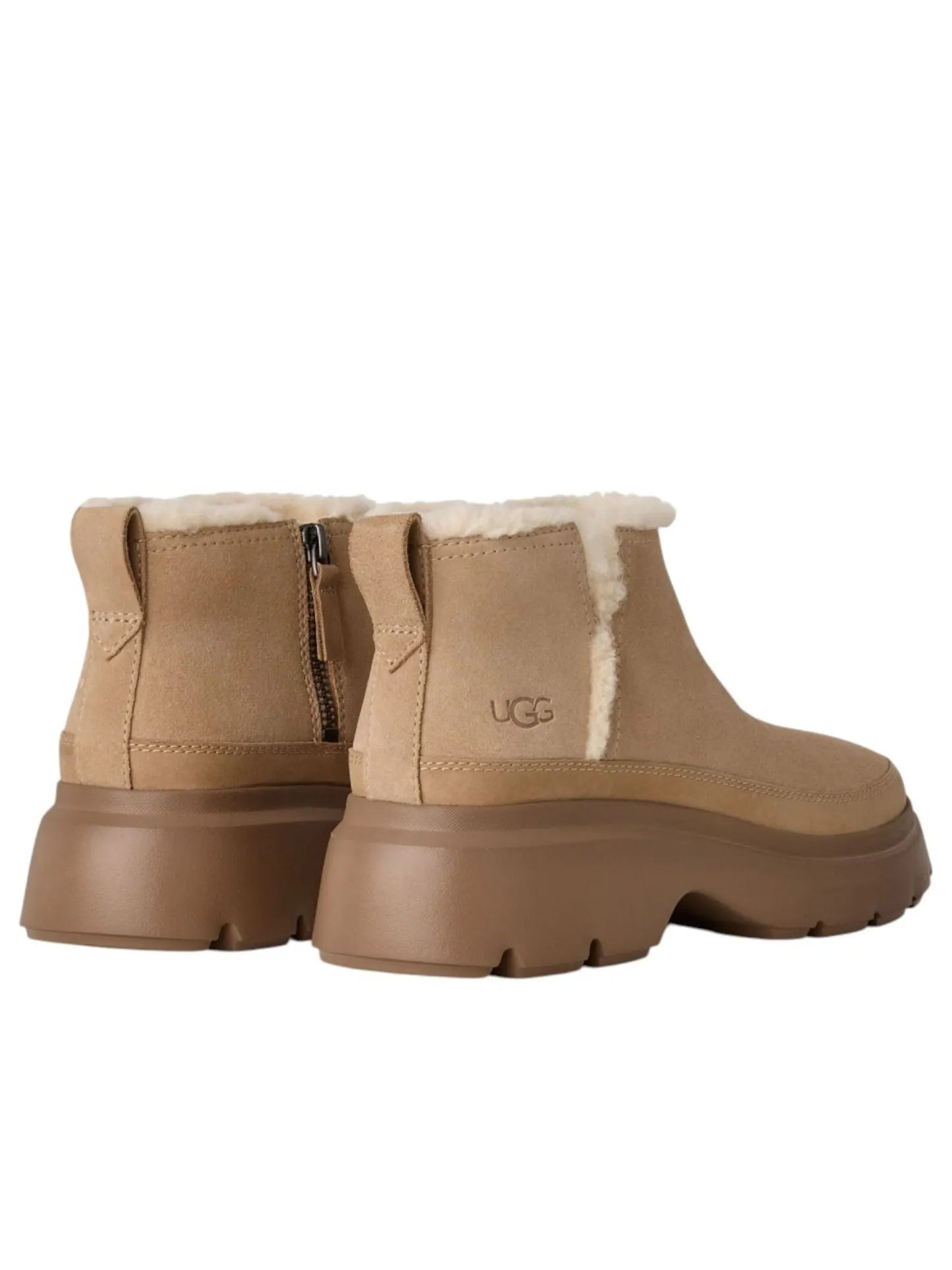 Ботинки (WMNS) UGG Calimuze Ultra Mini Slip On-Snow Boots 'Sand' — изображение 3 из 6, коричневый