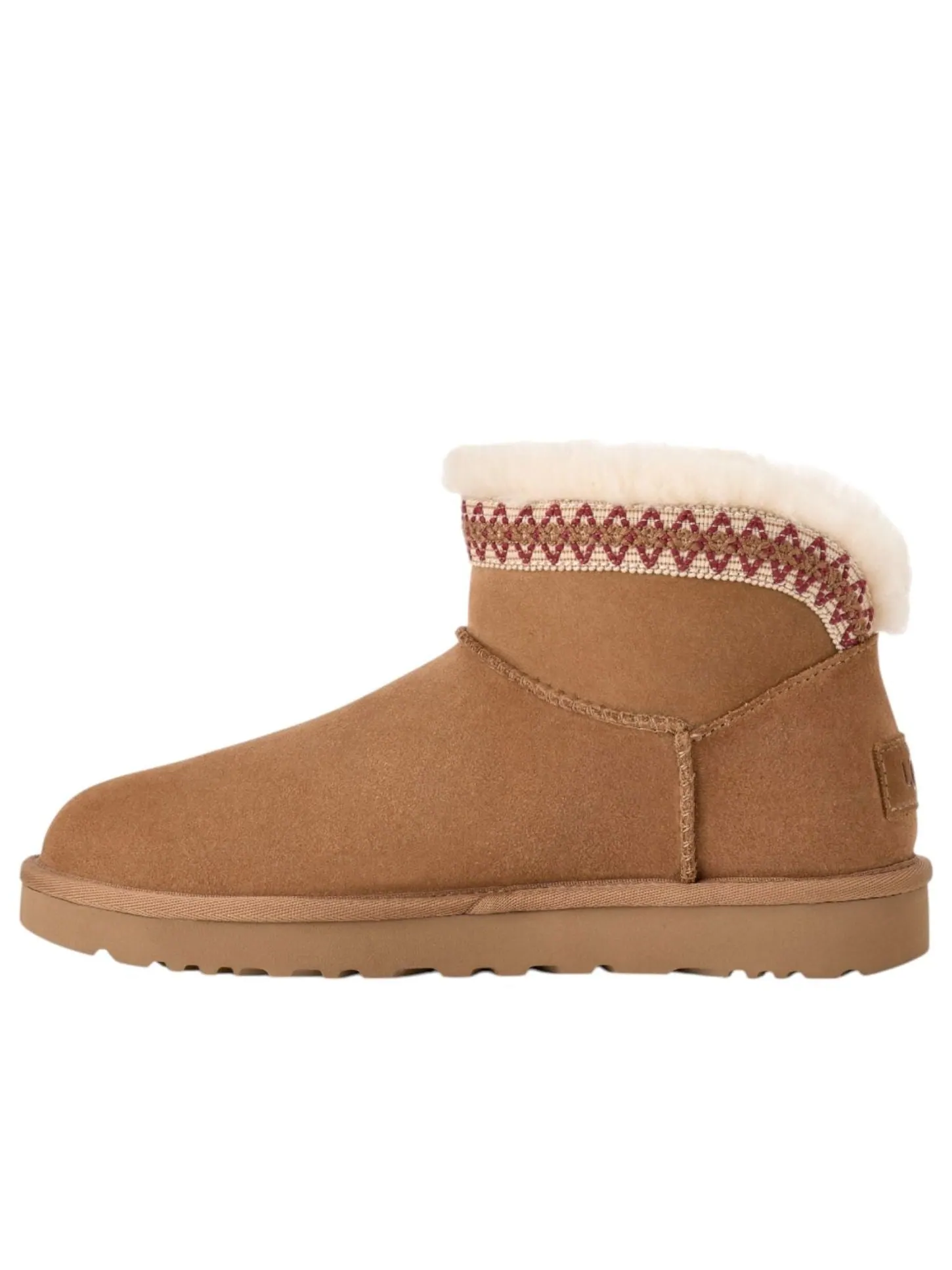 Ботинки (WMNS) UGG Classic Ultra Mini Taslyn-Snow Boots 'Chestnut' — изображение 1 из 5, коричневый
