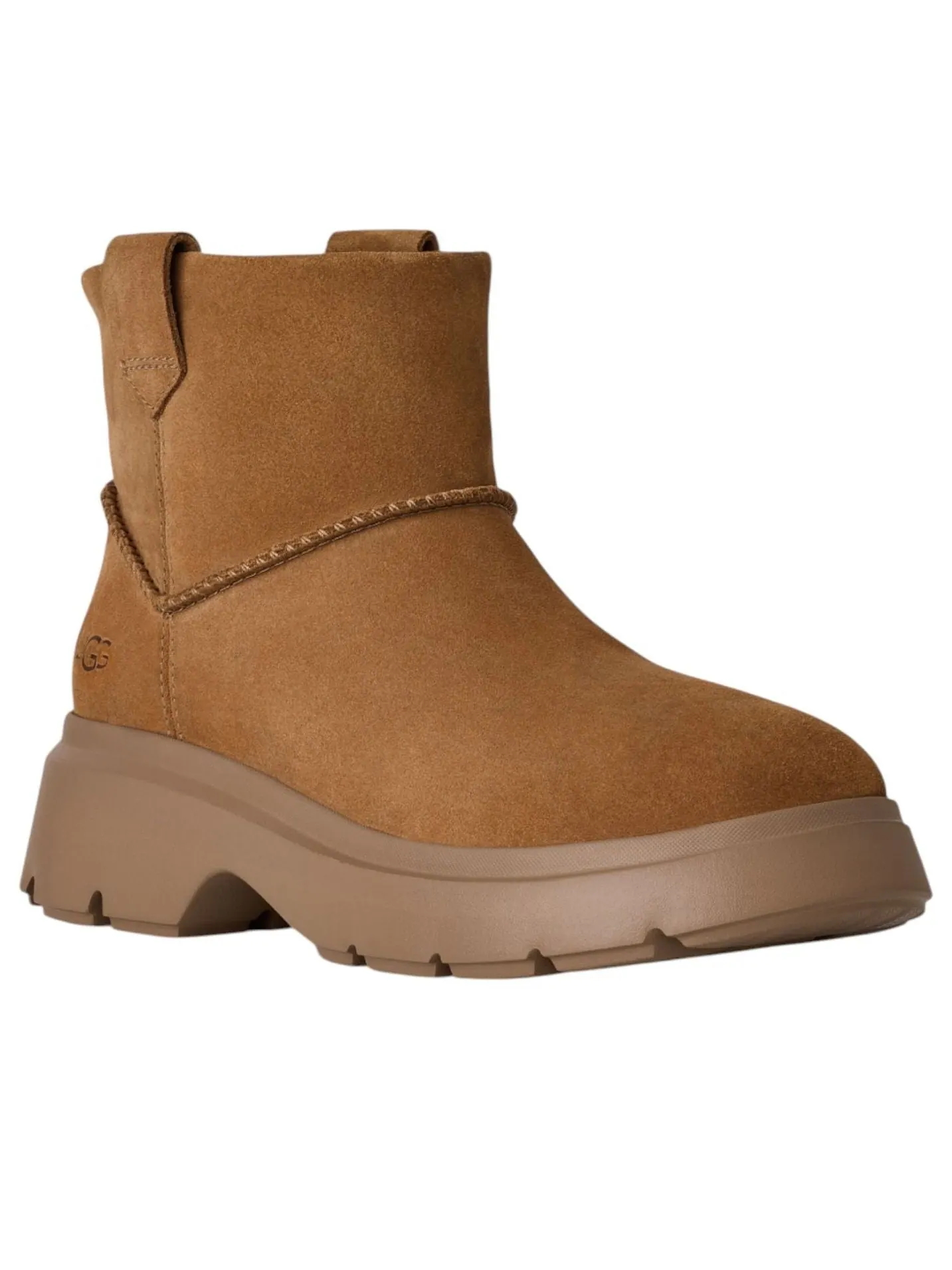 Ботинки (WMNS) UGG Calimuze Mini Pull On Boots 'Chestnut' — изображение 2 из 5, коричневый