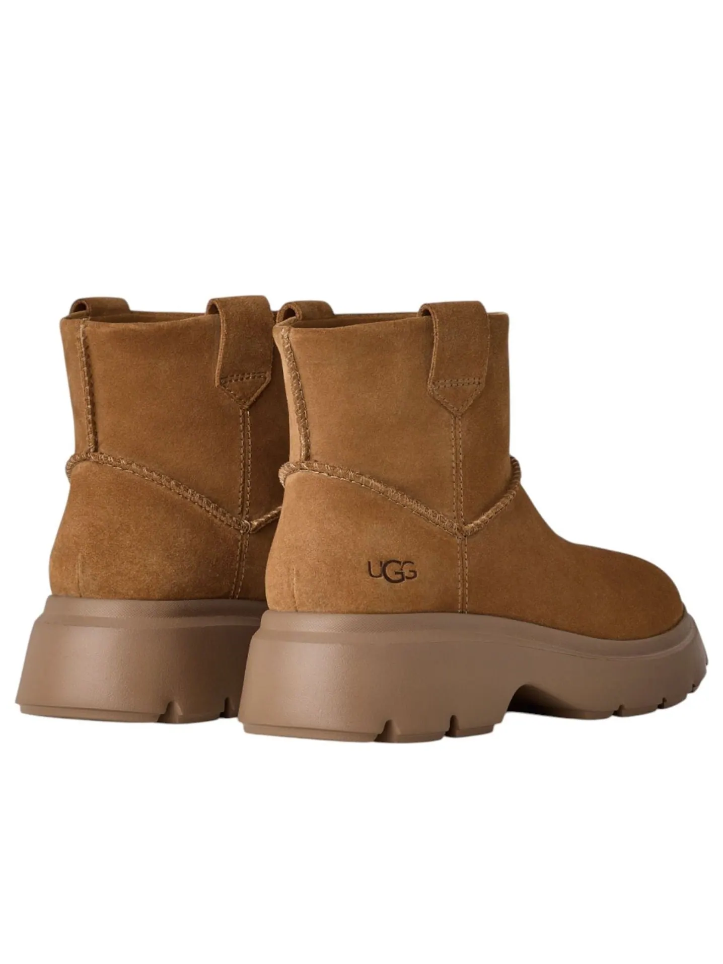 Ботинки (WMNS) UGG Calimuze Mini Pull On Boots 'Chestnut' — изображение 3 из 5, коричневый