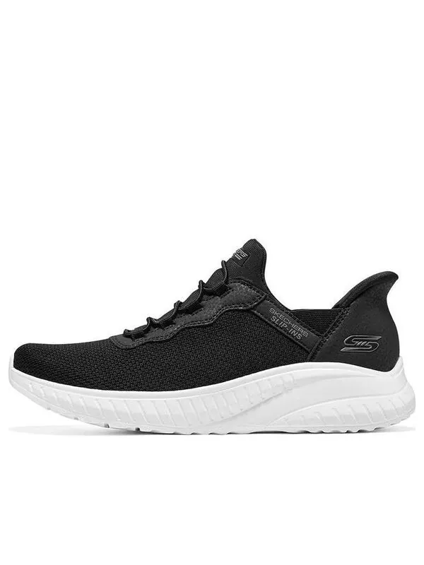 Кроссовки slip-ins bobs sport squad chaos 'black white' Skechers — изображение 1 из 4, черный/белый