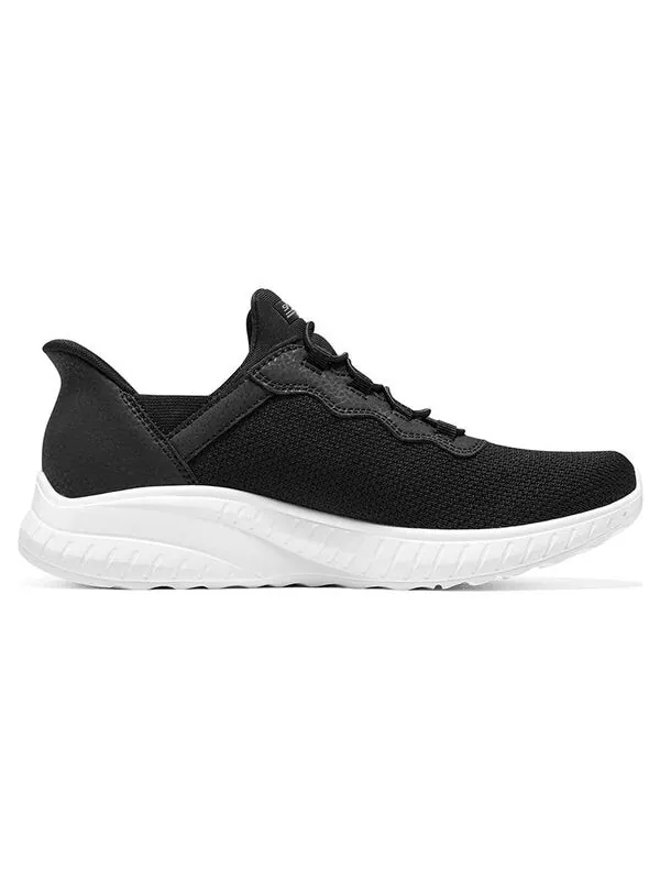 Кроссовки slip-ins bobs sport squad chaos 'black white' Skechers — изображение 2 из 4, черный/белый
