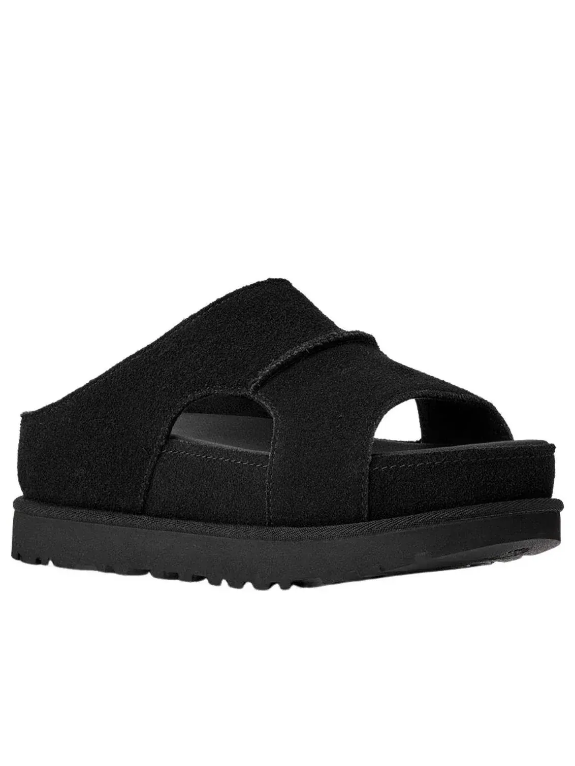 Сандалии UGG Goldenstar Hi Cutout Slide Platform 'Black' 1175132-BLK — изображение 2 из 4, черный