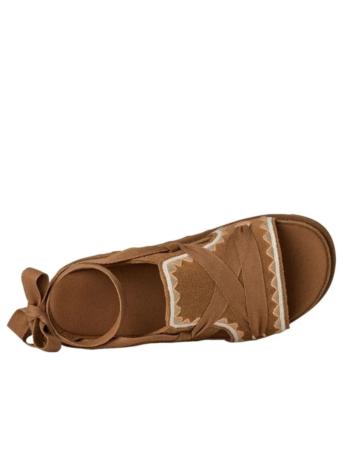 Сандалии UGG Goldenstar Hi Artistitch с вышитыми ремешками — изображение 4 из 4, коричневый