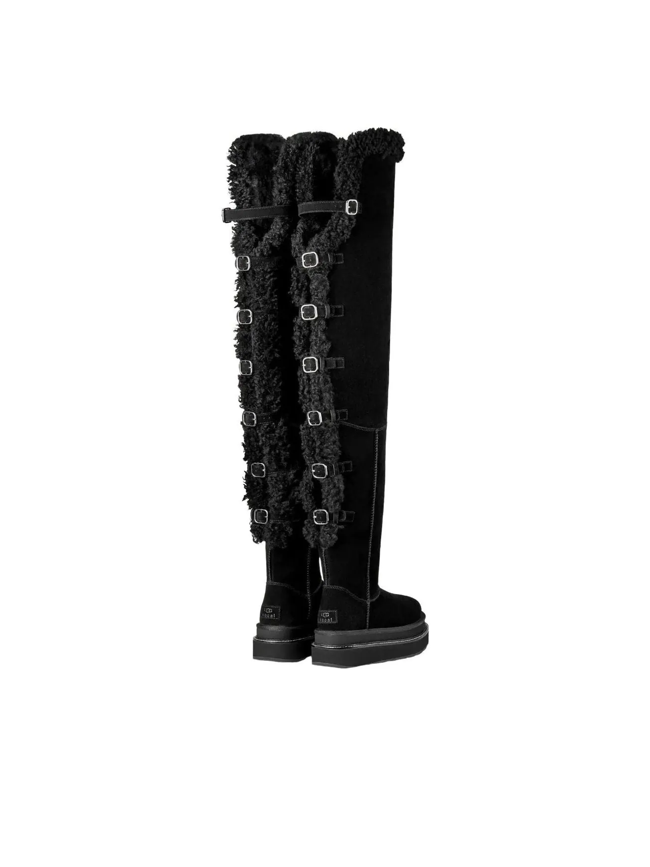 (WMNS) Сапоги UGG x sacai до бедра — изображение 3 из 5, черный