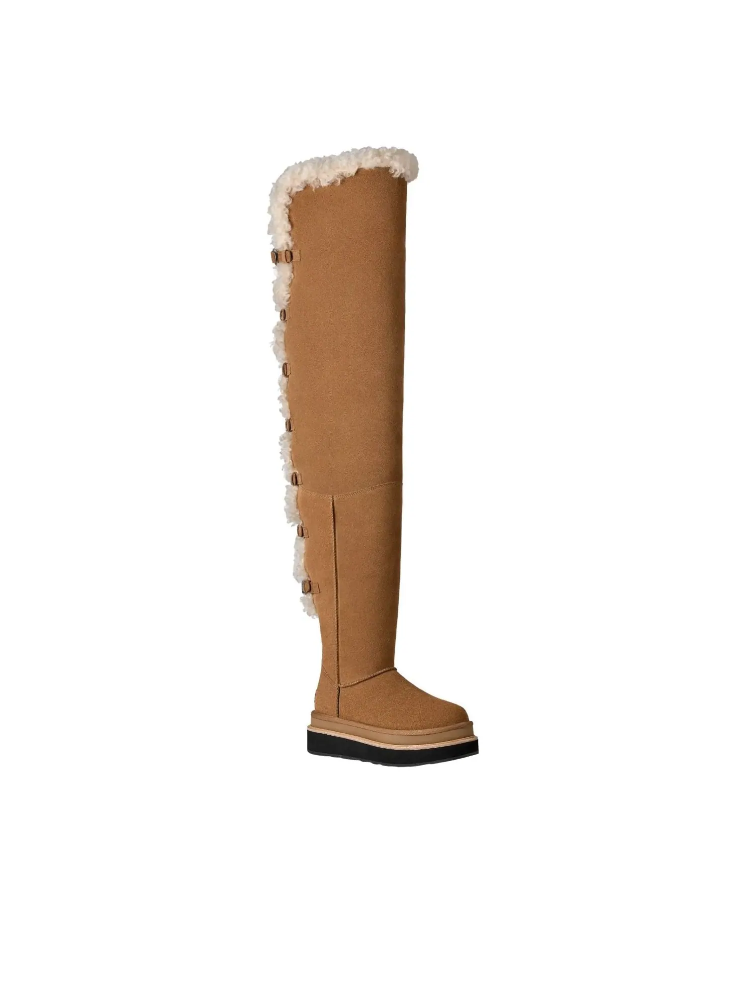 (WMNS) Сапоги UGG x Sacai до бедра — изображение 2 из 6, орех