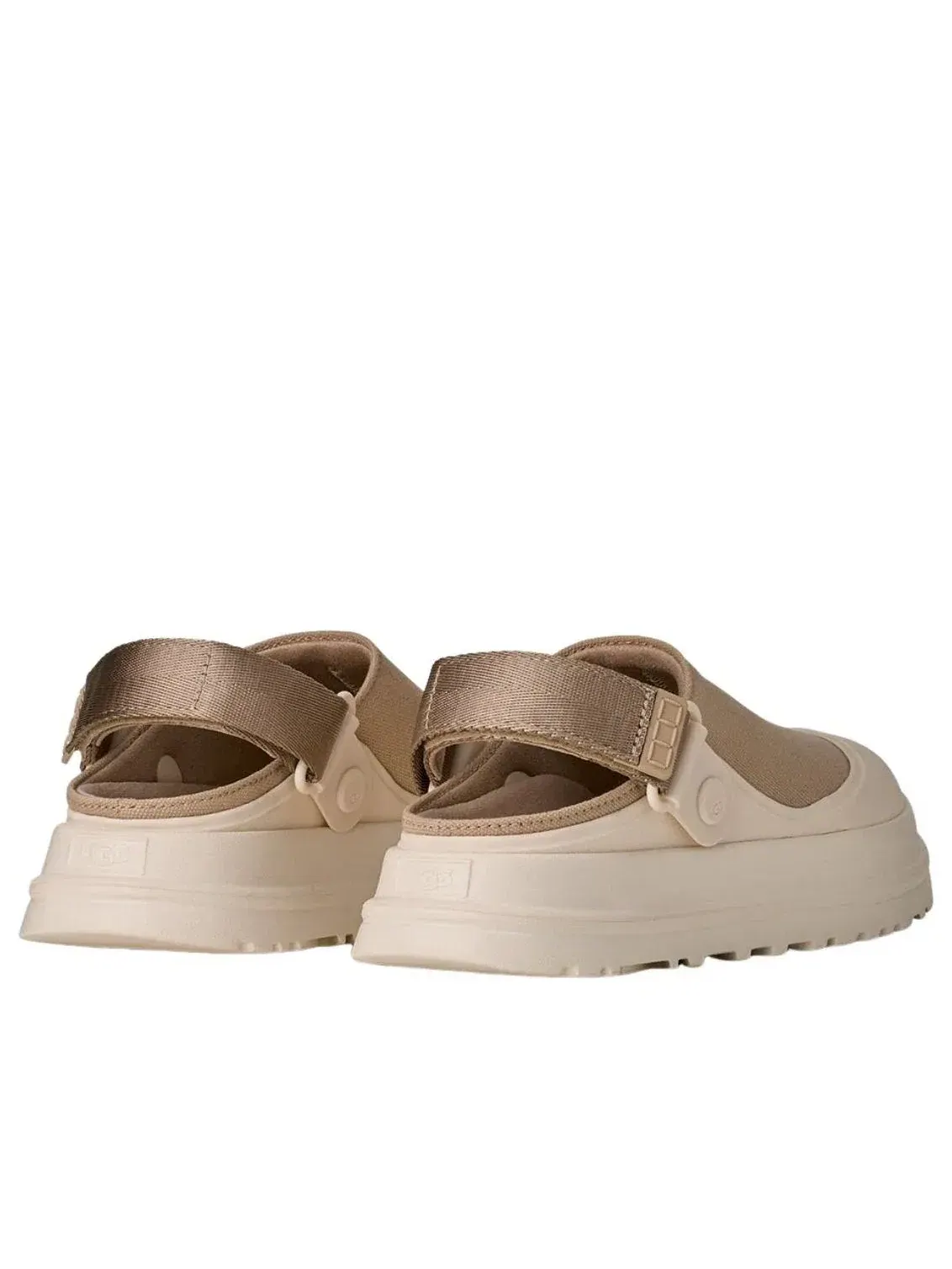 Сандалии-сабо UGG GoldenGlow из парусины — изображение 3 из 4, бежевый