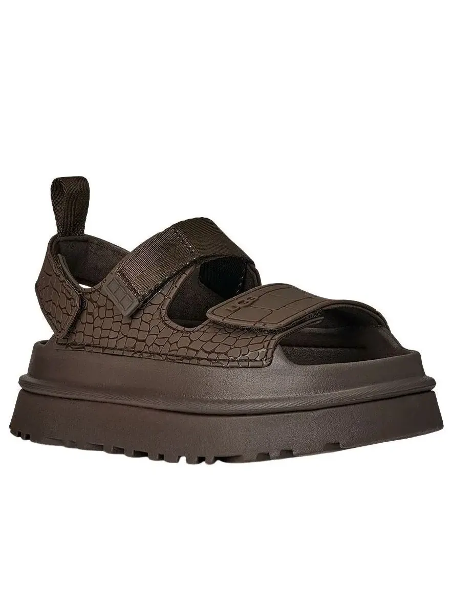 Сандалии UGG GoldenGlow с тиснением 'Dense Smoke' 1175311-DNSS — изображение 2 из 4, коричневый