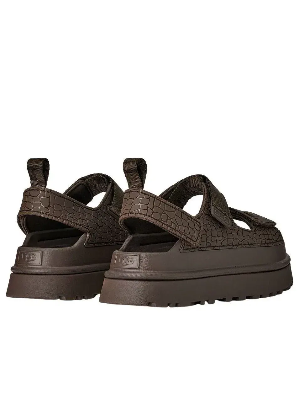Сандалии UGG GoldenGlow с тиснением 'Dense Smoke' 1175311-DNSS — изображение 3 из 4, коричневый