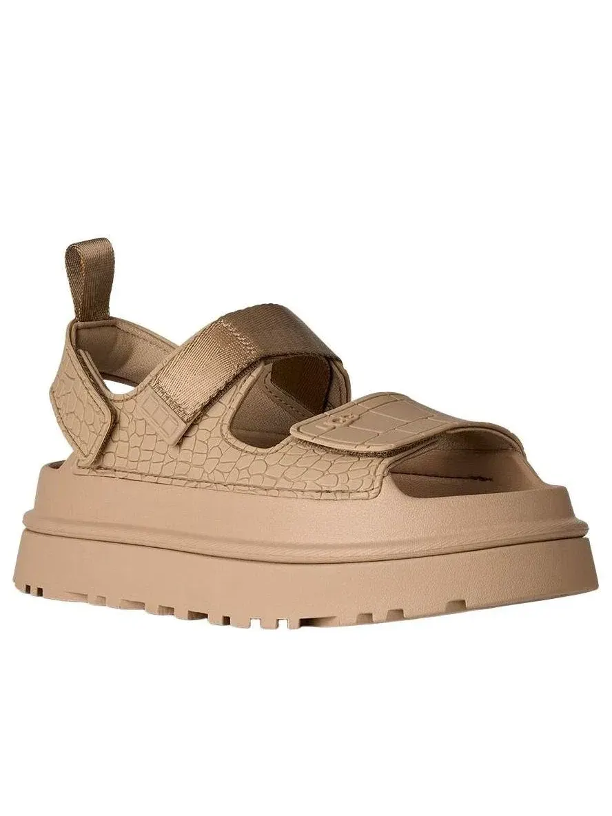 Сандалии UGG GoldenGlow с тиснением — изображение 2 из 4, бежевый