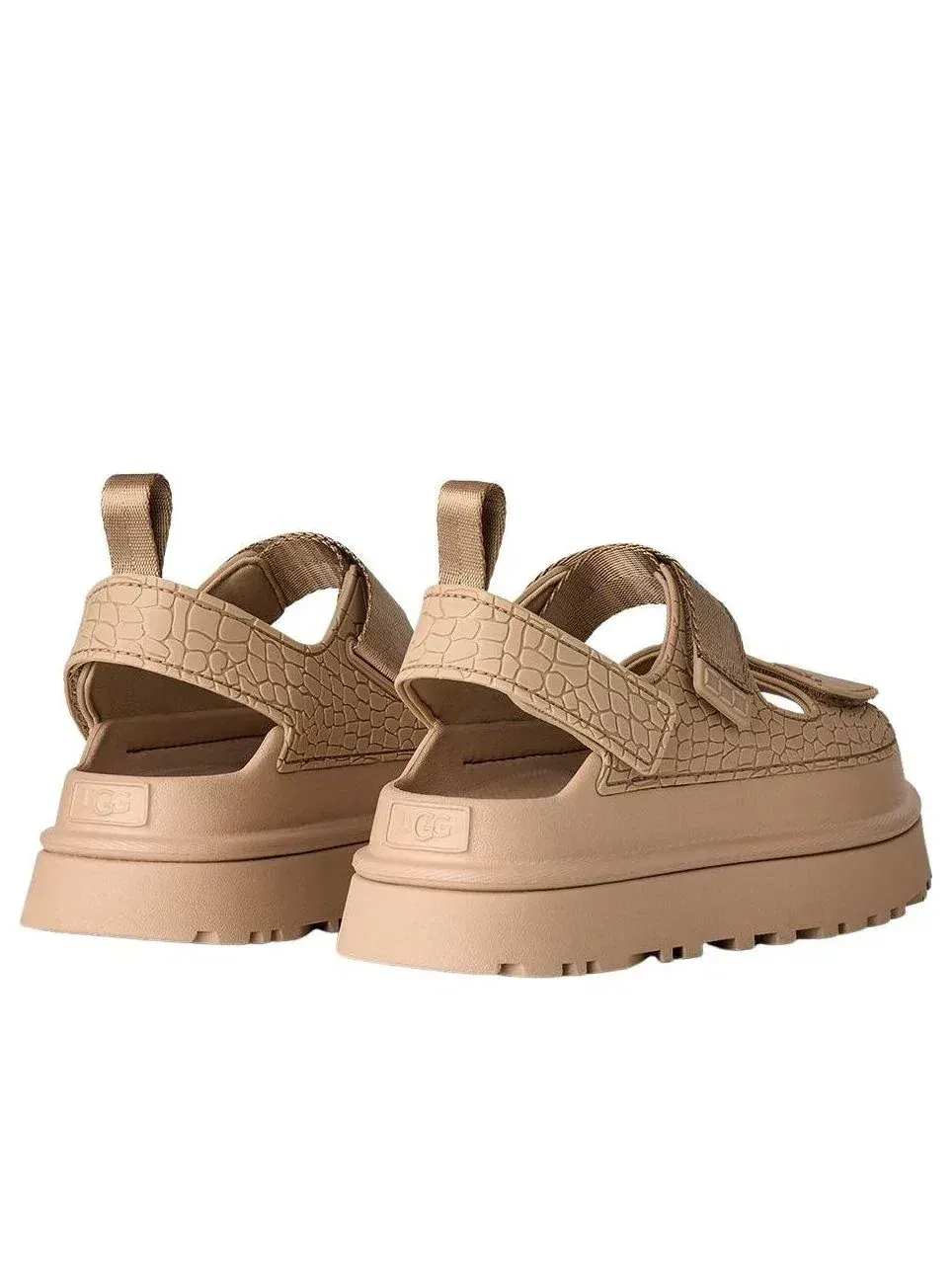 Сандалии UGG GoldenGlow с тиснением — изображение 3 из 4, бежевый
