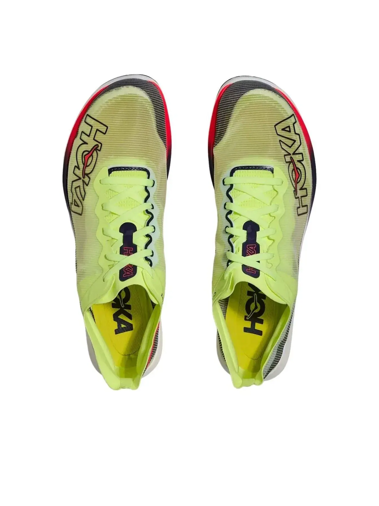 Кроссовки HOKA ONE ONE Cielo FlyX Elite Spikes 'Neon Yuzu Squid Ink' 1175930-NZS — изображение 2 из 5, зеленый