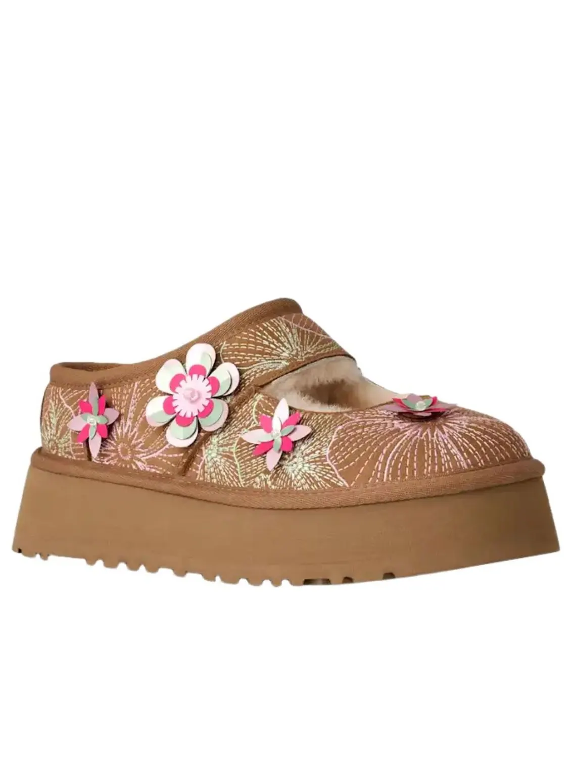 (WMNS) UGG Bea Mary Jane Meadow 'Chestnut' — изображение 2 из 5, орех