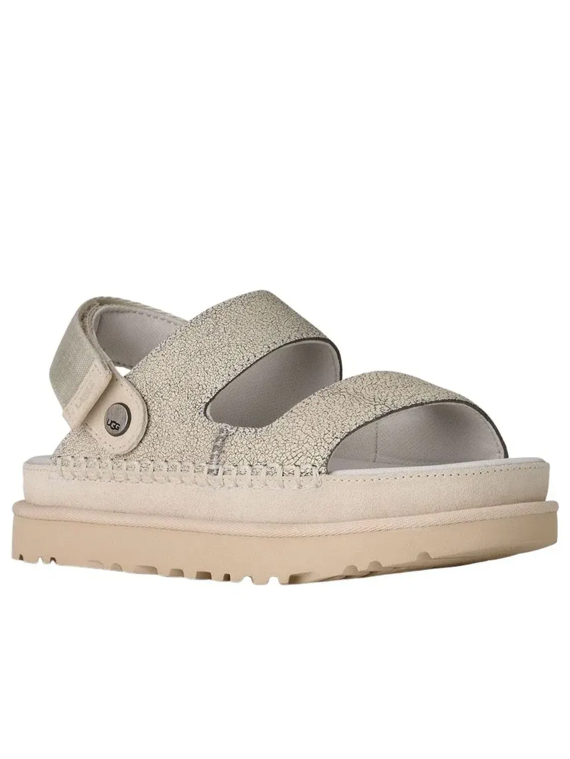 Сандалии UGG Goldenstar Crackle Glide 'Crackle White' 1177852-CRCK — изображение 2 из 4, белый