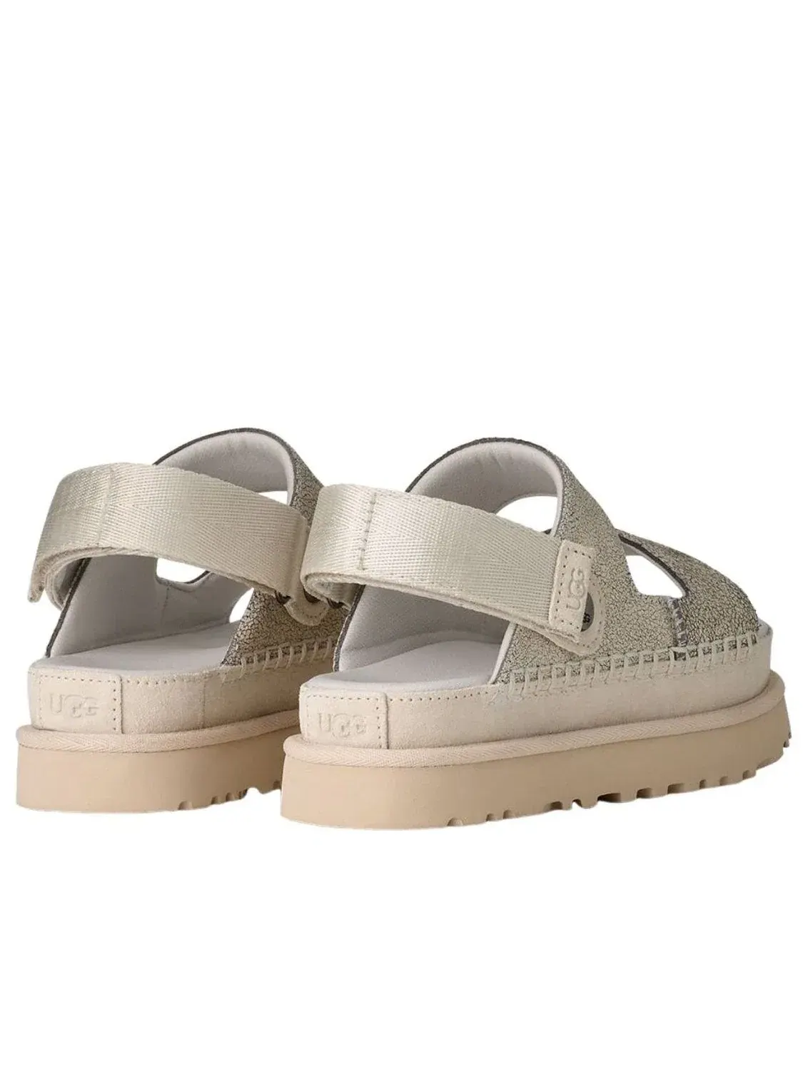 Сандалии UGG Goldenstar Crackle Glide 'Crackle White' 1177852-CRCK — изображение 3 из 4, белый