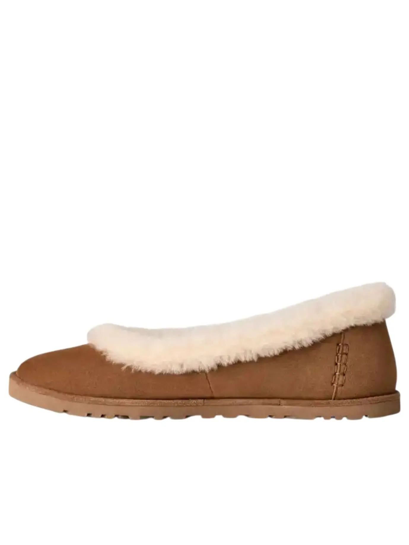 Угги (WMNS) UGG Zora Ballet Flat 'Chestnut' — изображение 1 из 5, коричневый