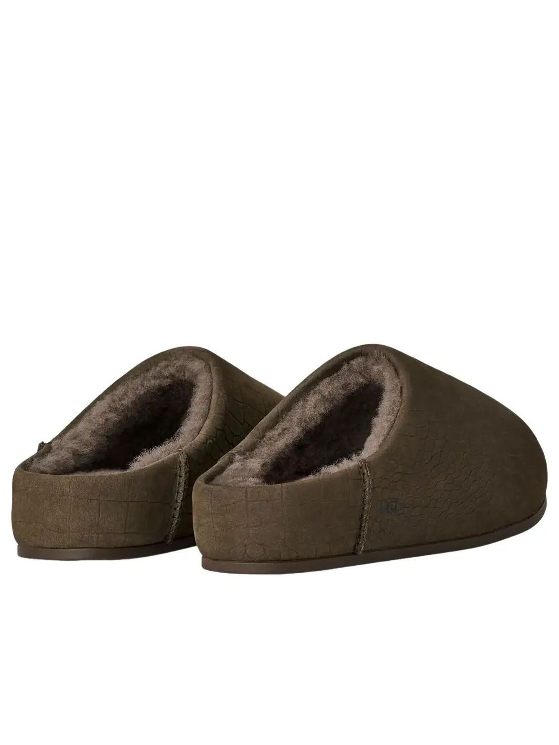 (WMNS) UGG Elea Embossed Slip-On 'Dense Smoke' — изображение 3 из 5, дымчатый