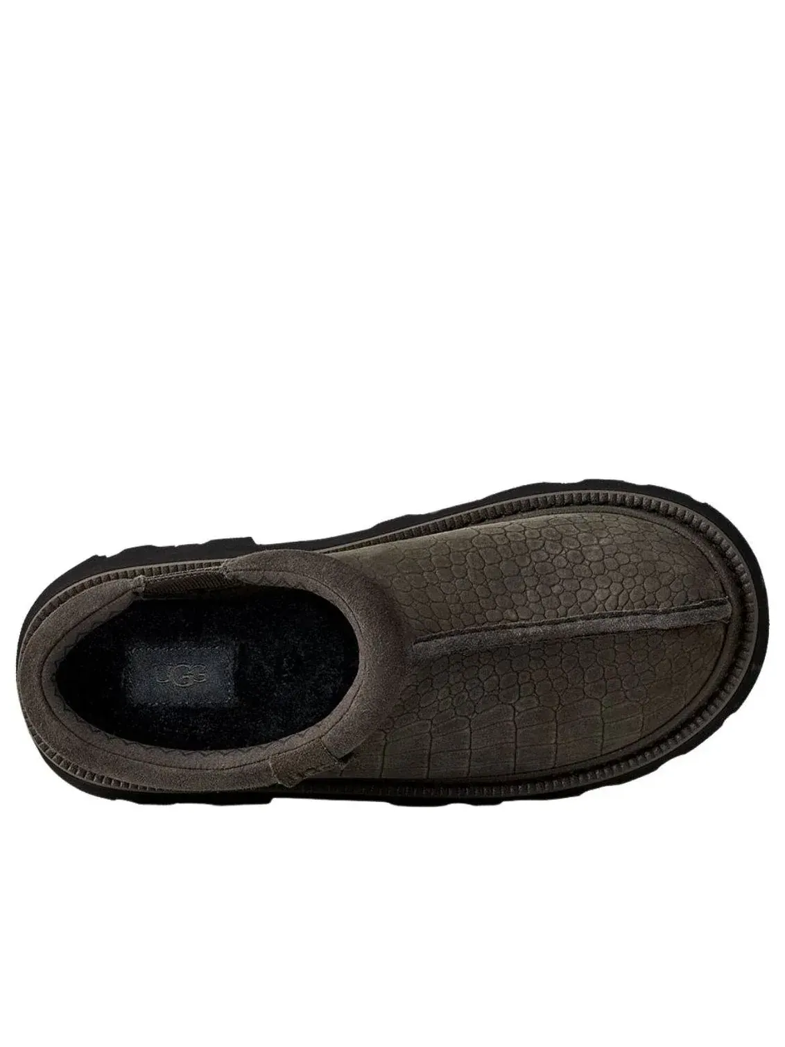 Тапочки UGG Tasman Lug Embossed 'Dense Smoke' 1178691-DNSS — изображение 4 из 5, коричневый