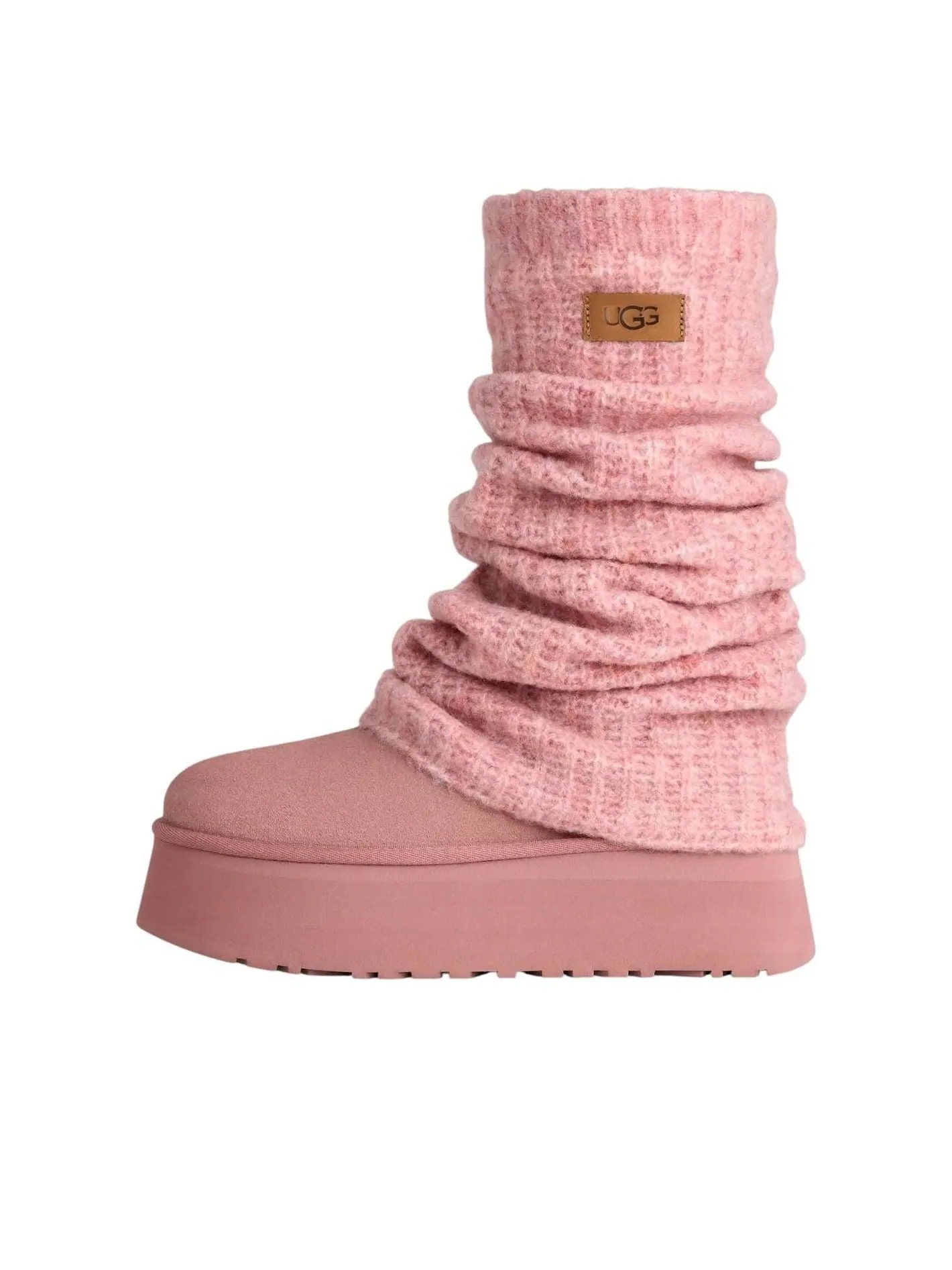 (WMNS) Классические мини-сапожки-гетры UGG «Розовый рассвет» — изображение 1 из 6