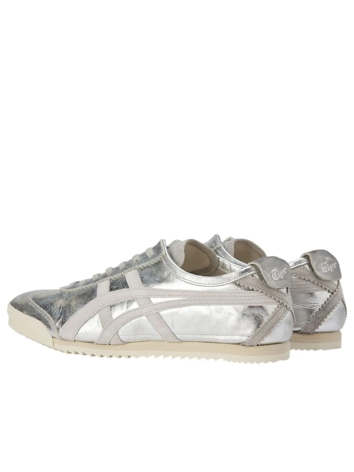 Кроссовки Onitsuka Tiger Mexico 66 Deluxe 'Silver Piedmont Grey' — изображение 4 из 7, серебряный