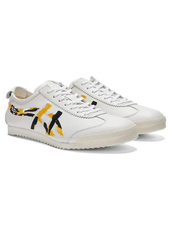 Кроссовки mexico 66 deluxe Onitsuka Tiger — изображение 3 из 4, белый/желтый