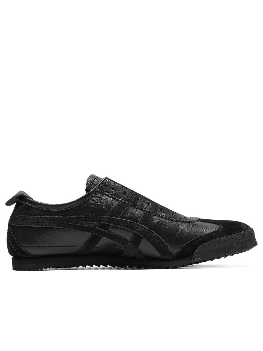 Кроссовки Onitsuka Tiger Mexico 66 Slip-On Deluxe 'Black' — изображение 2 из 6, черный