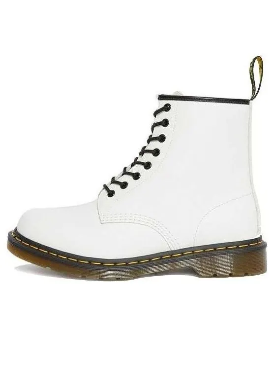 Ботинки Dr. Martens 1460 Smooth кожаные на шнурках — изображение 1 из 4, белый