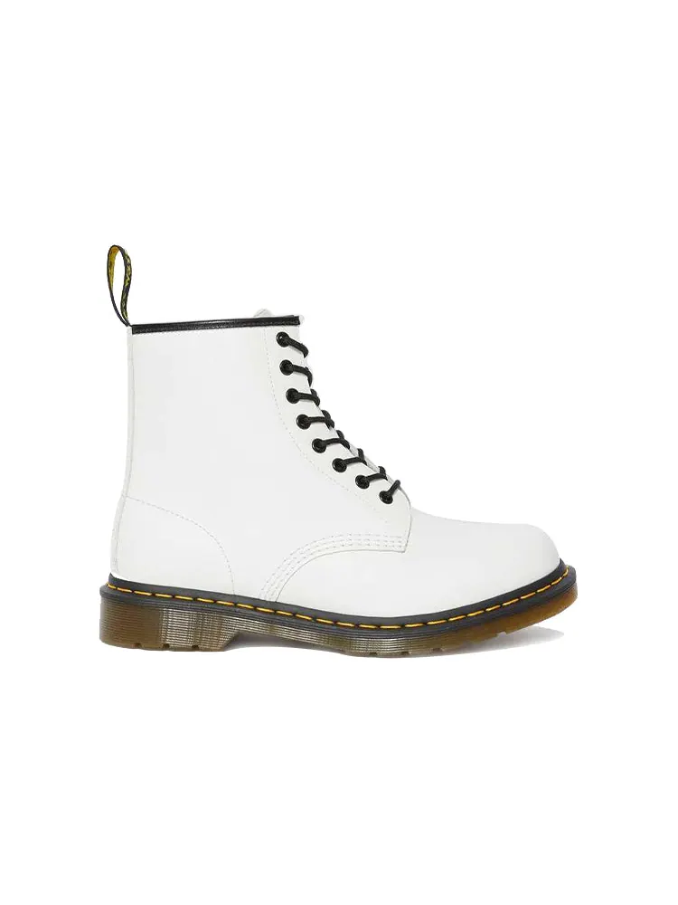 Ботинки Dr. Martens 1460 Smooth кожаные на шнурках — изображение 2 из 4, белый