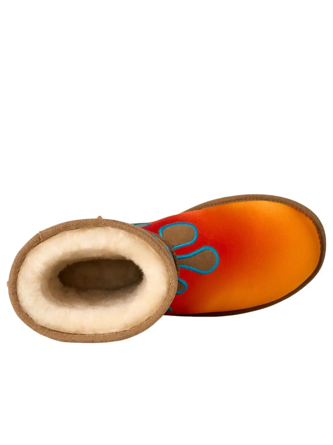 UGG x Jeremy Scott Классические короткие ботинки 'Flames Chestnut' 2025 — изображение 4 из 6, коричневый