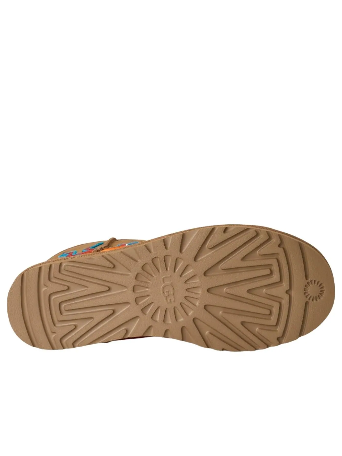 UGG x Jeremy Scott Классические короткие ботинки 'Flames Chestnut' 2025 — изображение 5 из 6, коричневый