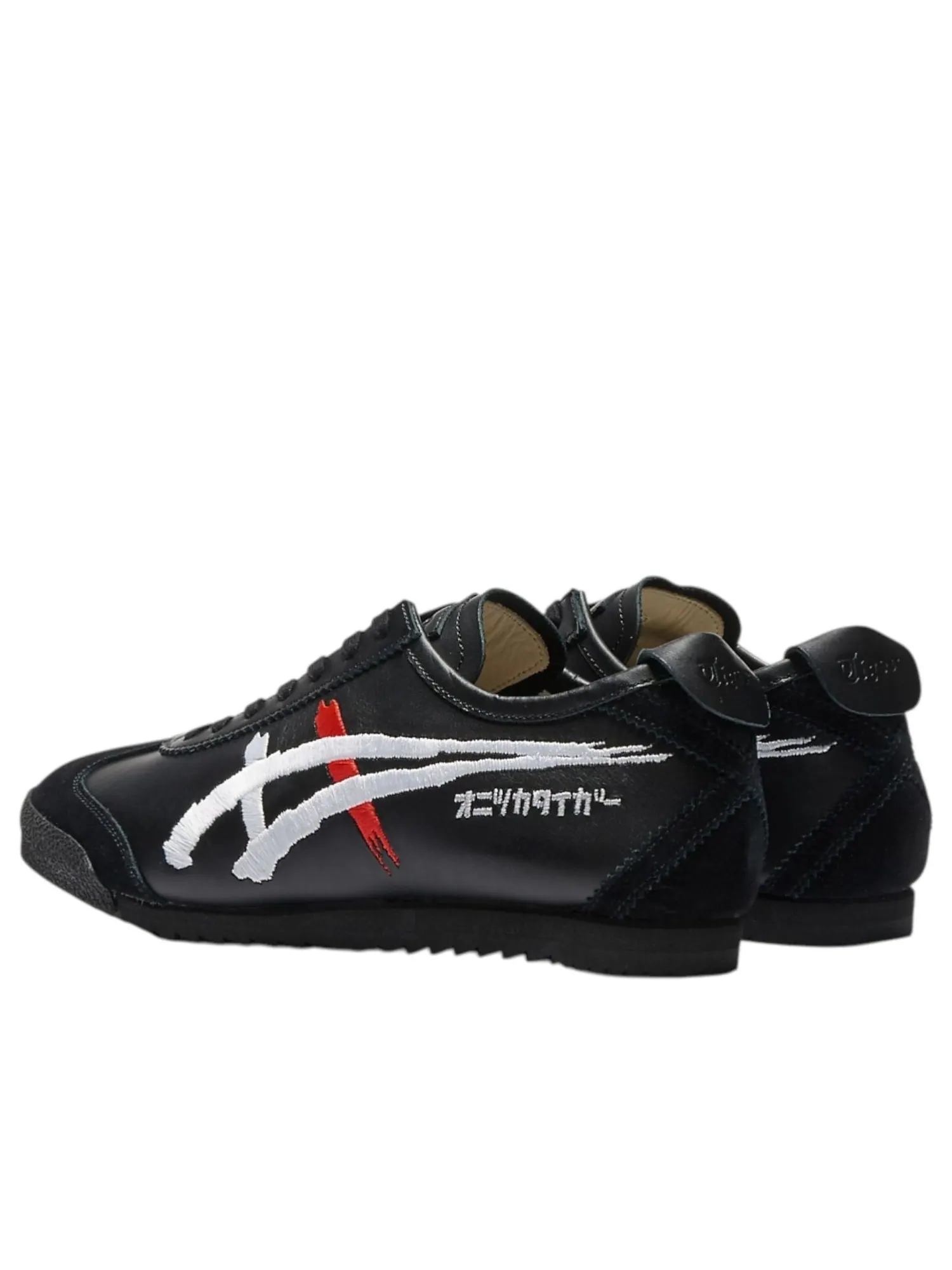 Кроссовки (WMNS) Onitsuka Tiger Mexico 66 Deluxe 'Black White Red' — изображение 4 из 7, черный
