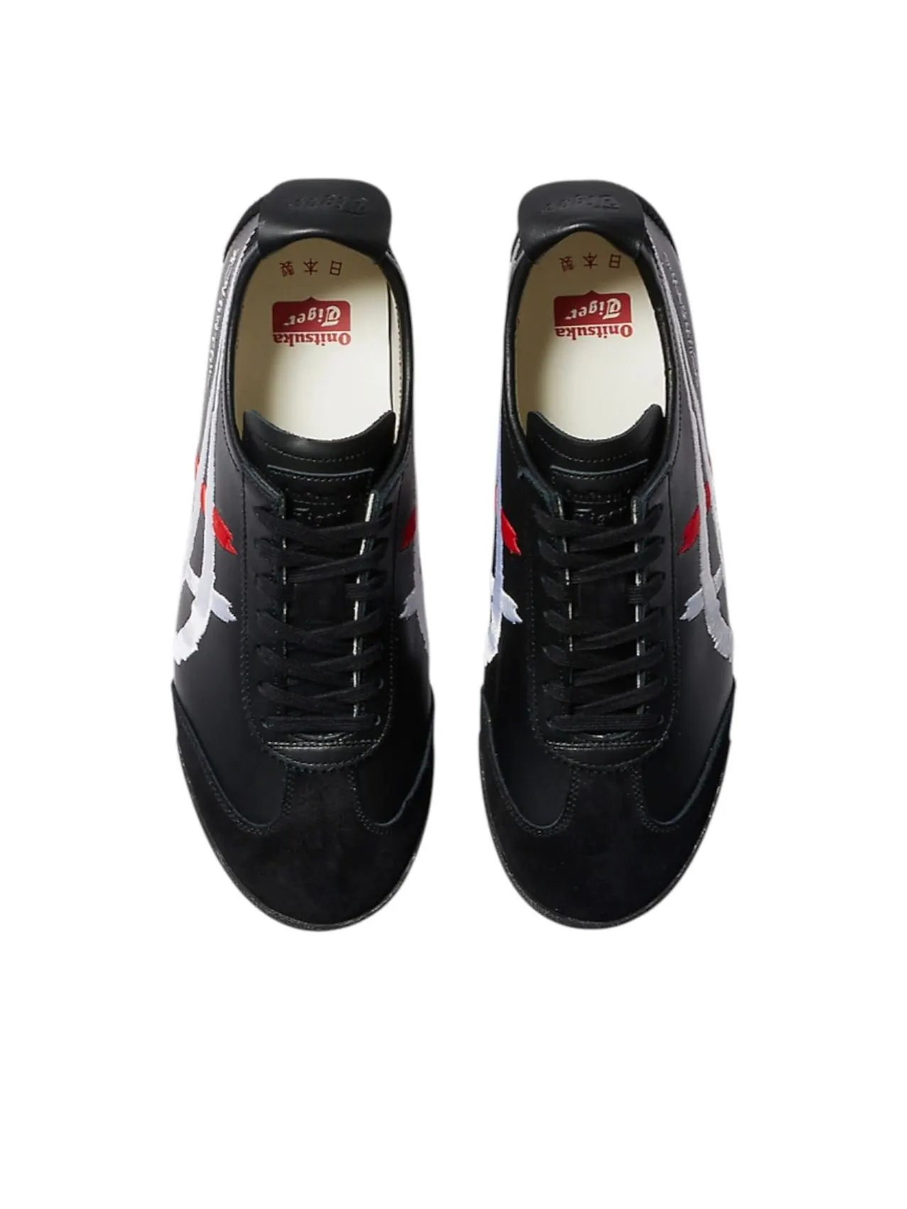 Кроссовки (WMNS) Onitsuka Tiger Mexico 66 Deluxe 'Black White Red' — изображение 5 из 7, черный