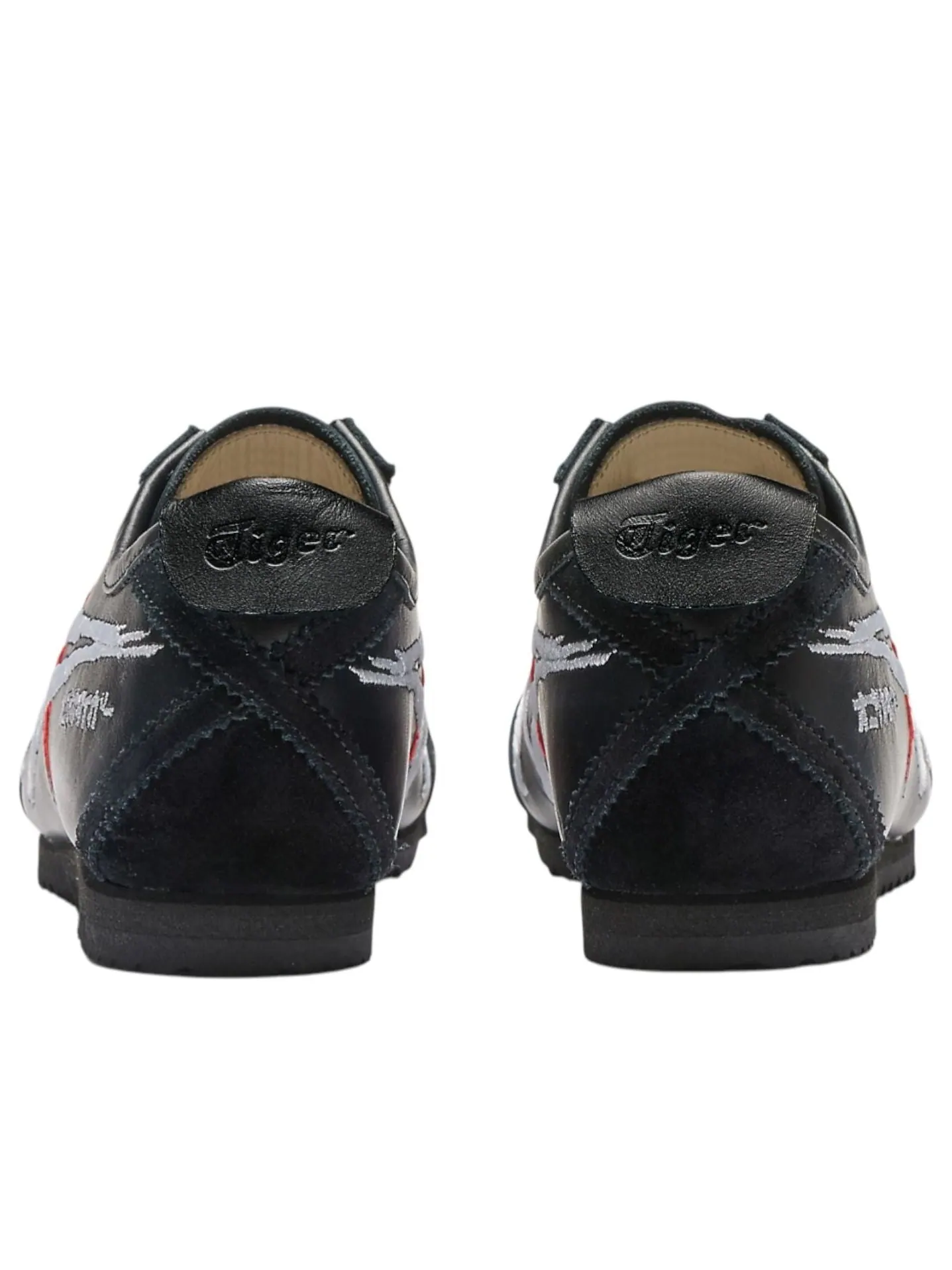 Кроссовки (WMNS) Onitsuka Tiger Mexico 66 Deluxe 'Black White Red' — изображение 6 из 7, черный