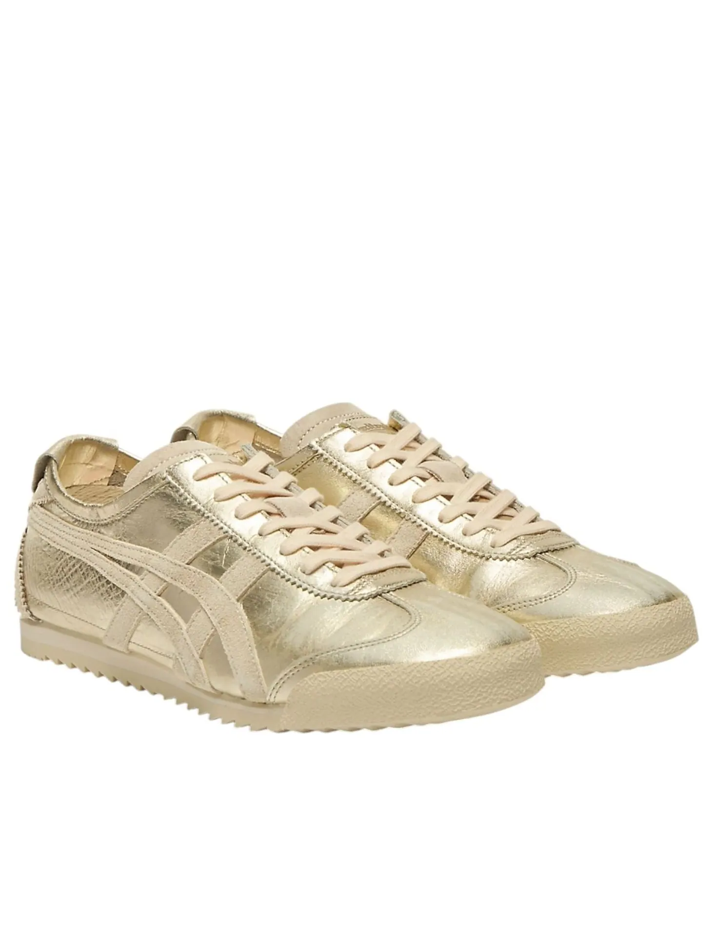 Кроссовки (WMNS) Onitsuka Tiger Nippon Made Mexico 66 Deluxe 'Pure Gold Cream' — изображение 2 из 6, золото