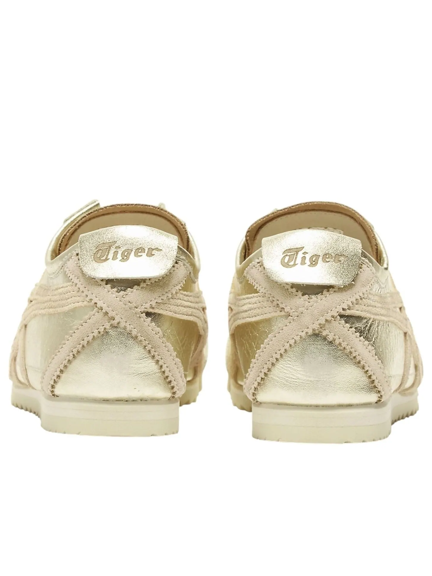 Кроссовки (WMNS) Onitsuka Tiger Nippon Made Mexico 66 Deluxe 'Pure Gold Cream' — изображение 4 из 6, золото