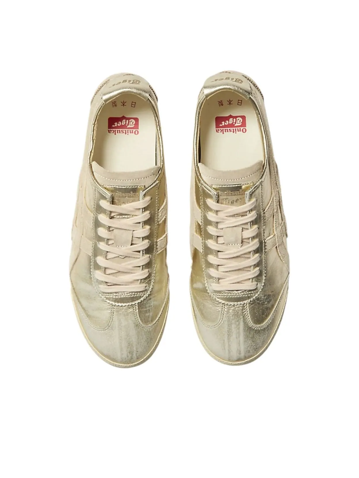 Кроссовки (WMNS) Onitsuka Tiger Nippon Made Mexico 66 Deluxe 'Pure Gold Cream' — изображение 5 из 6, золото