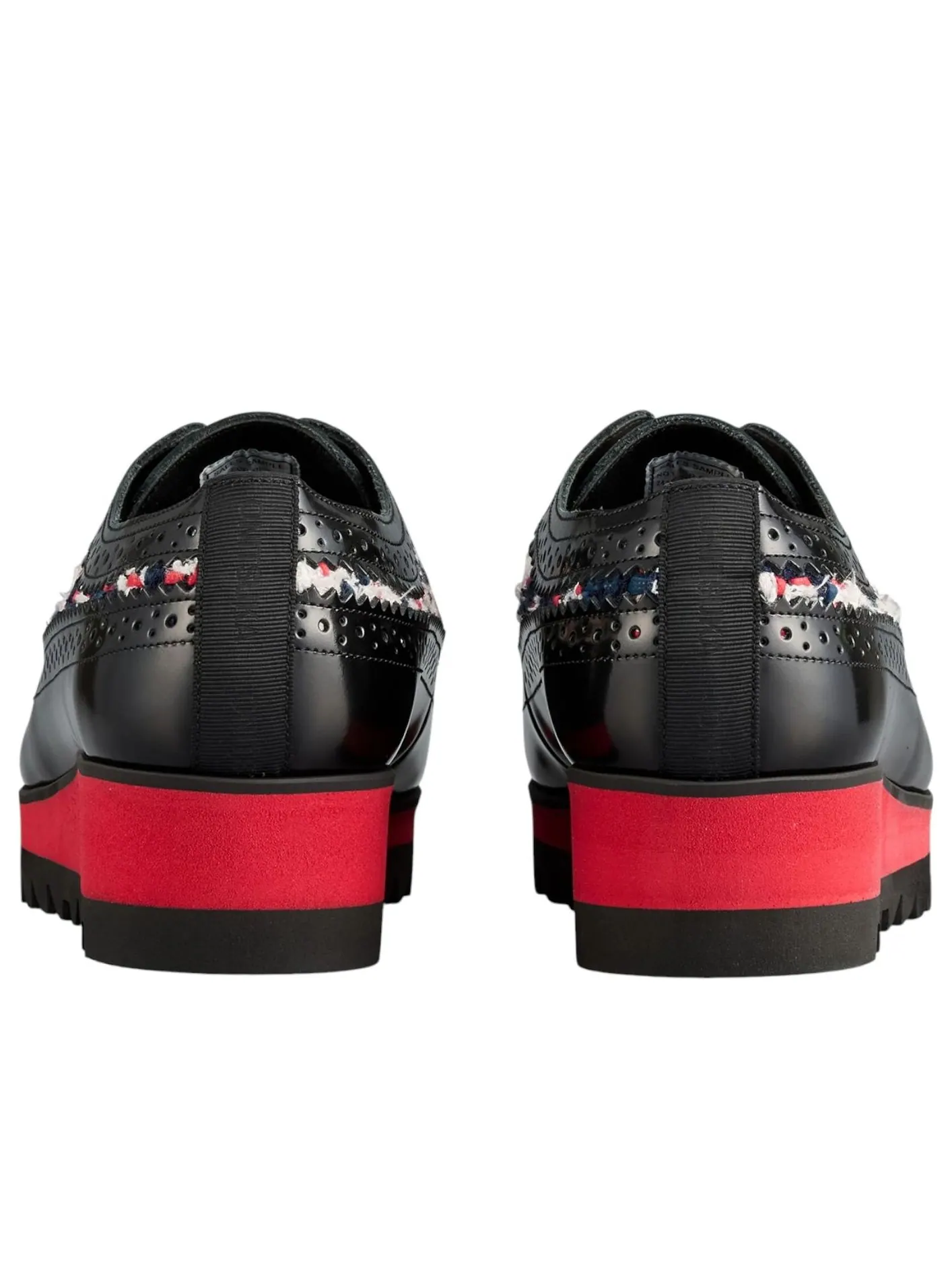 Кроссовки (WMNS) Onitsuka Tiger Brogue 'Black Classic Red Tweed' — изображение 4 из 5, черный