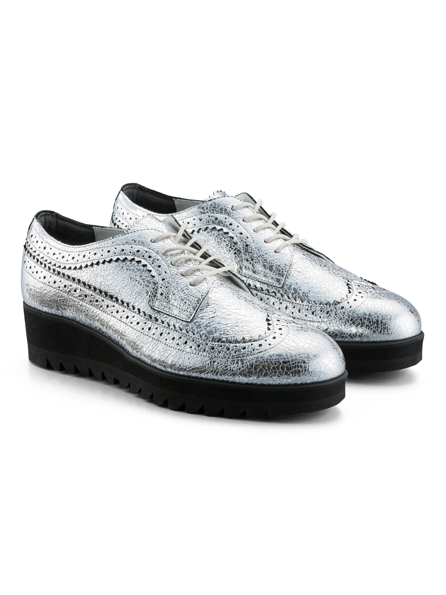 Кроссовки (WMNS) Onitsuka Tiger The Onitsuka Brogue 'Silver' — изображение 3 из 6, серебряный