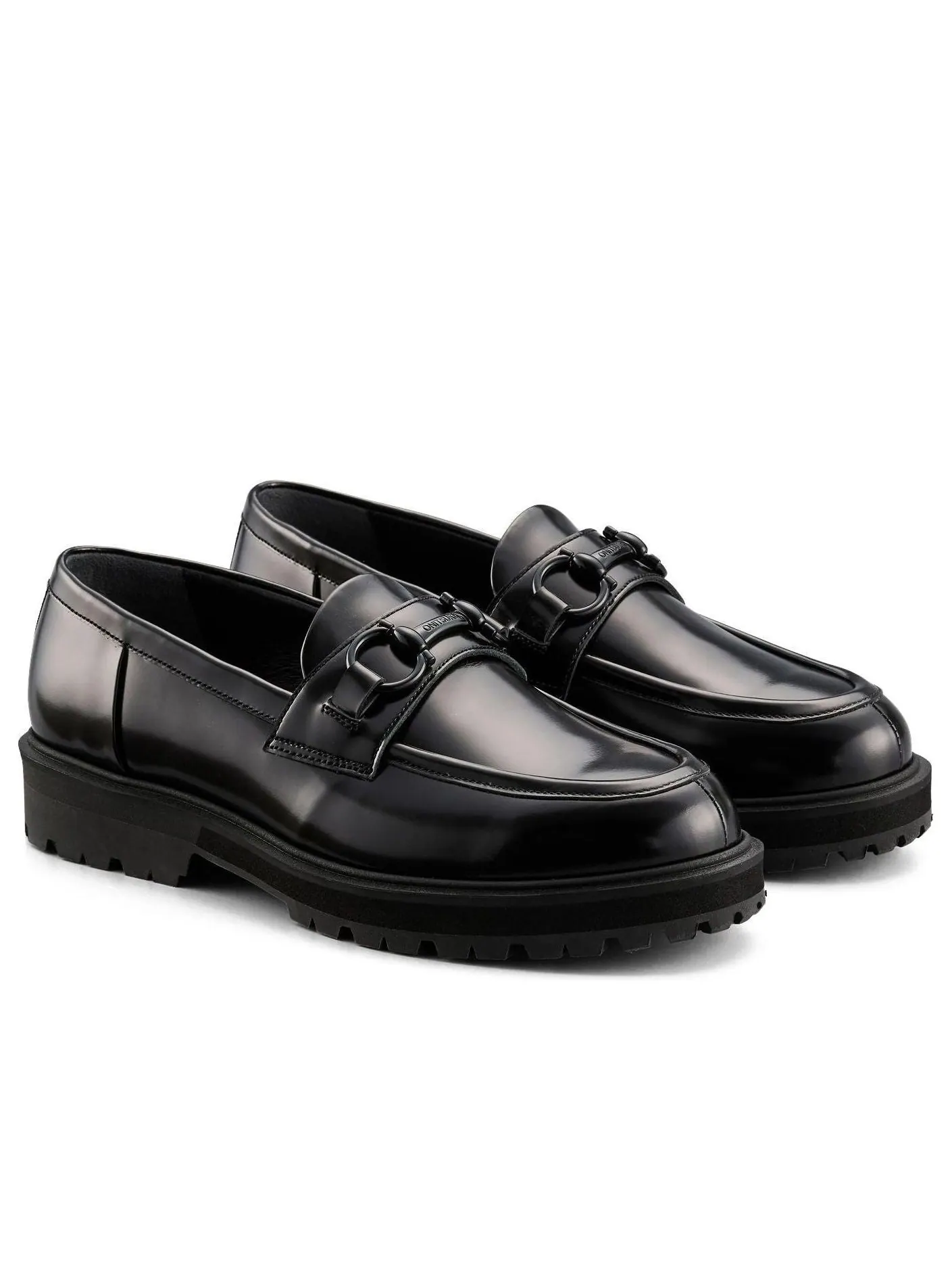 Кроссовки (WMNS) Onitsuka Tiger Bit Loafer 'Black' — изображение 2 из 5, черный