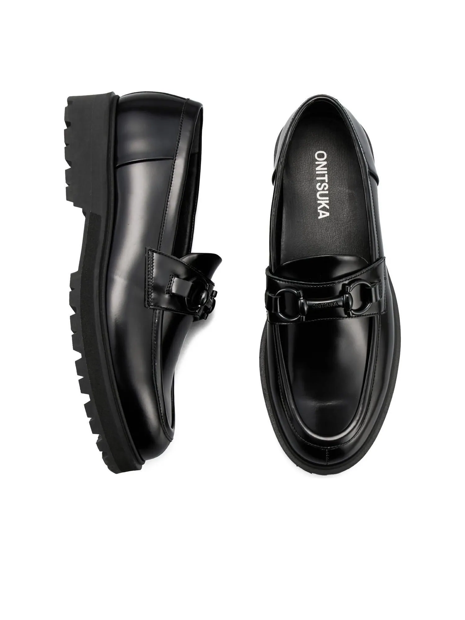 Кроссовки (WMNS) Onitsuka Tiger Bit Loafer 'Black' — изображение 4 из 5, черный