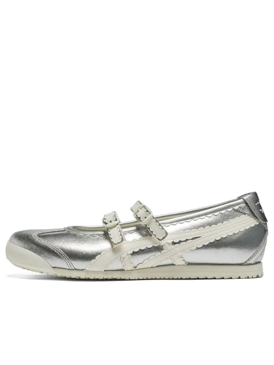 Кроссовки (WMNS) Onitsuka Tiger Mexico 66 Tigress 'Silver Cream' — изображение 1 из 6, серебряный